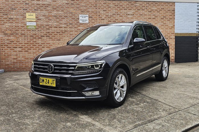 2017 Volkswagen Tiguan 162TSI Highline 5N MY17 Four Wheel Drive Deep Black