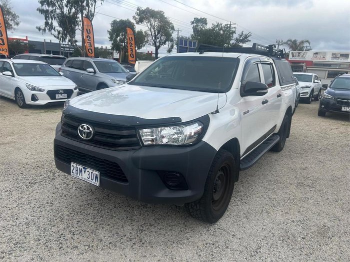 2017 Toyota Hilux Workmate GUN125R 4X4 Dual Range Glacier White