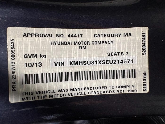 2013 Hyundai Santa Fe Elite DM MY14 4X4 On Demand Ocean View