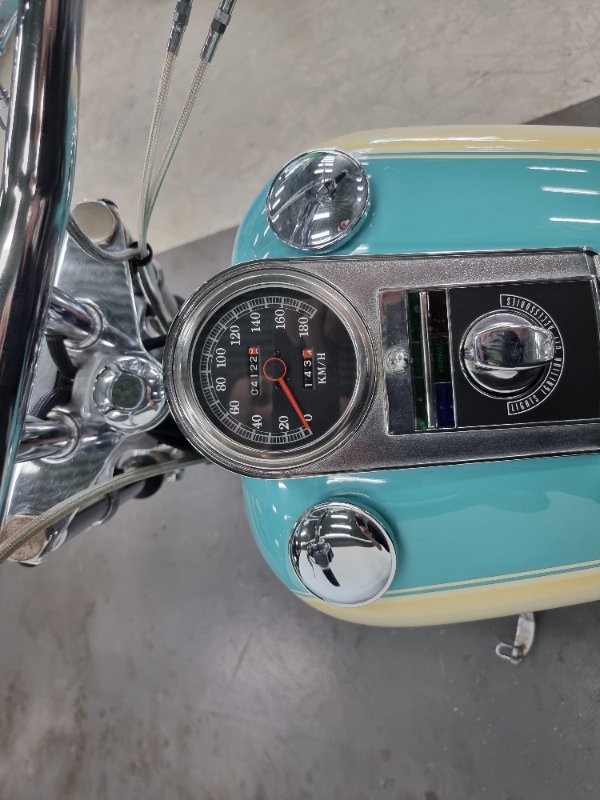 1996 Harley-davidson FXSTC SOFTAIL CUSTOM TURQUOISE BLUE