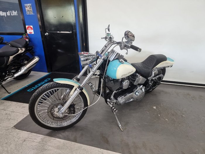 1996 Harley-davidson FXSTC SOFTAIL CUSTOM TURQUOISE BLUE