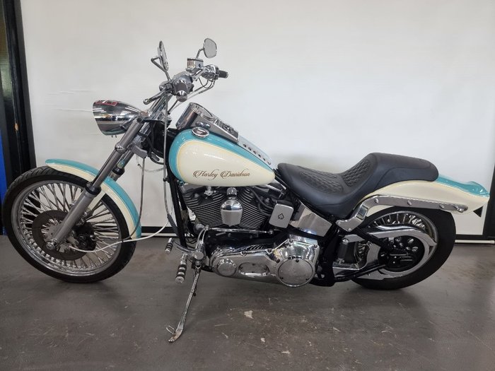 1996 Harley-davidson FXSTC SOFTAIL CUSTOM TURQUOISE BLUE