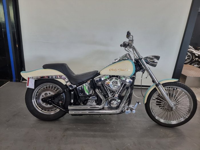 1996 Harley-davidson FXSTC SOFTAIL CUSTOM TURQUOISE BLUE