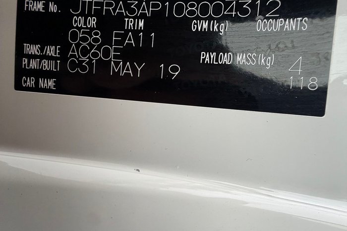 2019 Toyota Hiace