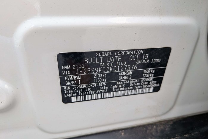 2019 Subaru Outback 2.5i