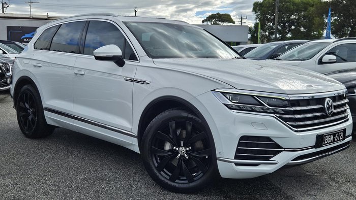 2020 Volkswagen Touareg 190TDI Premium CR MY20 Four Wheel Drive Pure White