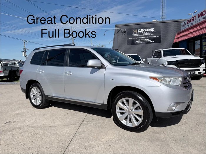 2012 Toyota Kluger Altitude GSU40R MY12 Silver Pearl