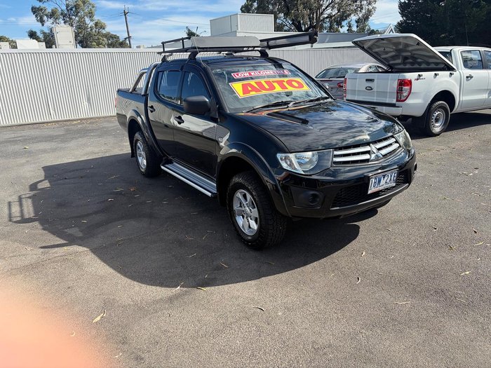 2014 Mitsubishi Triton GLX MN MY15 4X4 Dual Range Black