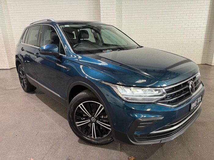 2022 Volkswagen Tiguan 132TSI Life 5N MY22 Four Wheel Drive Nightshade Blue