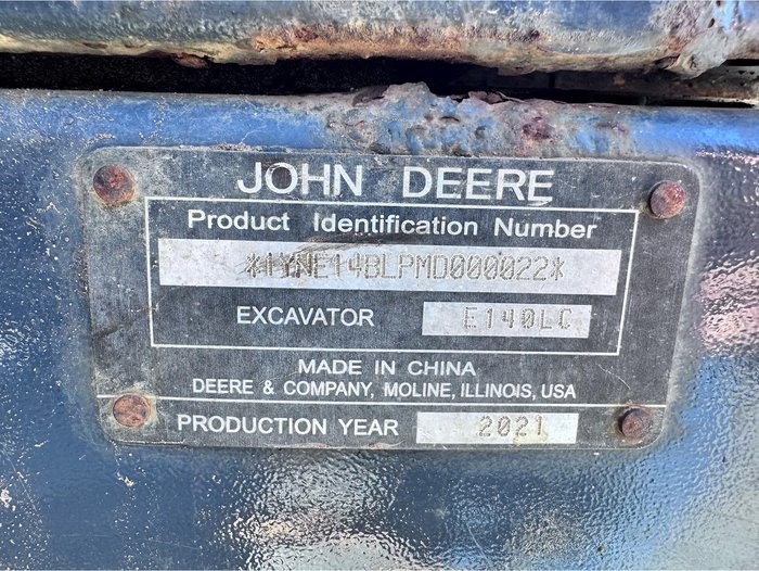 2021 John Deere E140lc
