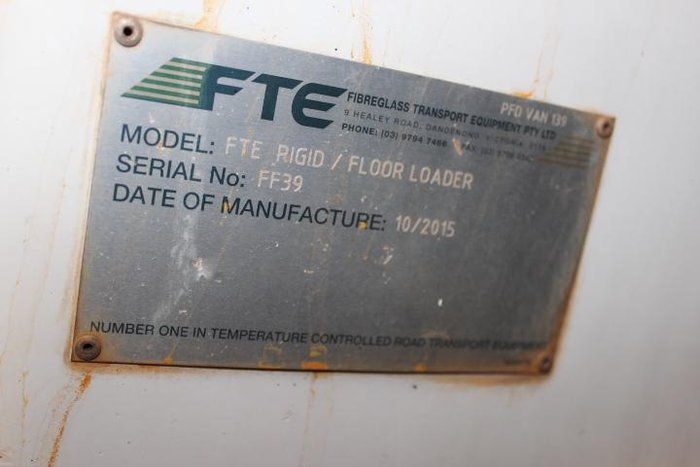 2015 FTE FREEZER BODY 12 PALLET WHITE