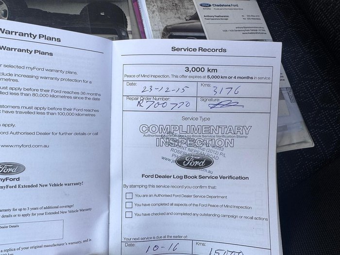 2015 Ford Ranger XL Hi-Rider PX MkII 4x2 Cool White