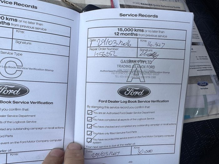 2015 Ford Ranger XL Hi-Rider PX MkII 4x2 Cool White