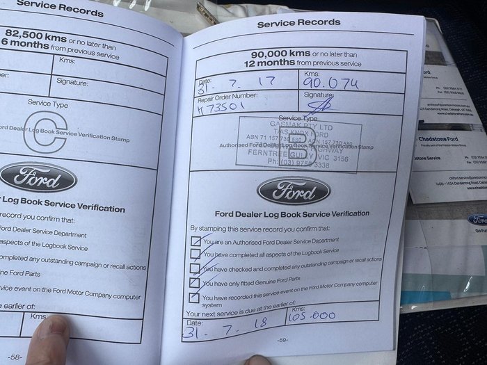 2015 Ford Ranger XL Hi-Rider PX MkII 4x2 Cool White