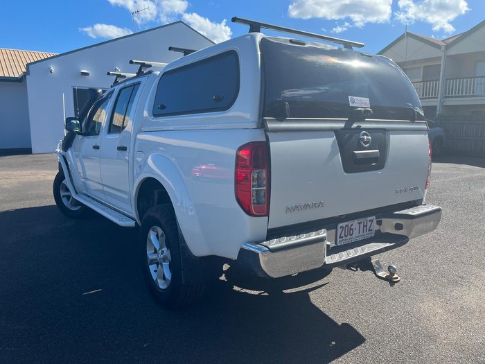 2012 Nissan Navara ST-X D40 Series 5 4X4 Dual Range Arctic White