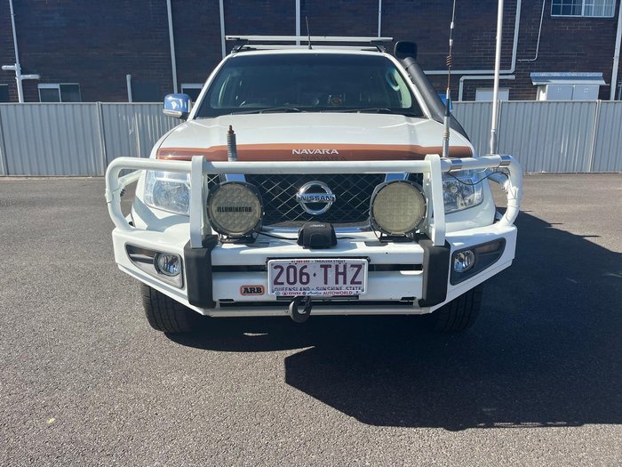 2012 Nissan Navara ST-X D40 Series 5 4X4 Dual Range Arctic White