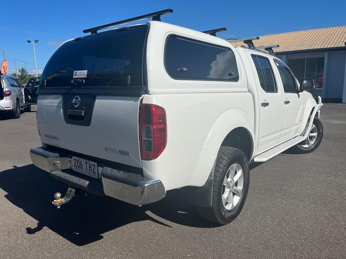 2012 Nissan Navara ST-X D40 Series 5 4X4 Dual Range Arctic White