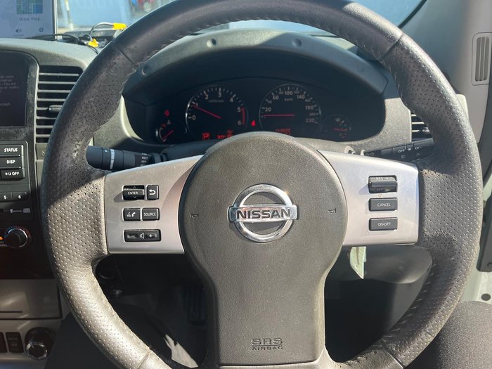 2012 Nissan Navara ST-X D40 Series 5 4X4 Dual Range Arctic White