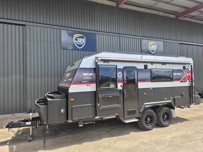 2026 JB Caravans Gator X 18'6 Front Door Club Lounge