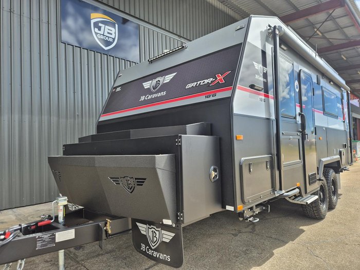 2026 JB Caravans Gator X 18'6 Front Door Club Lounge