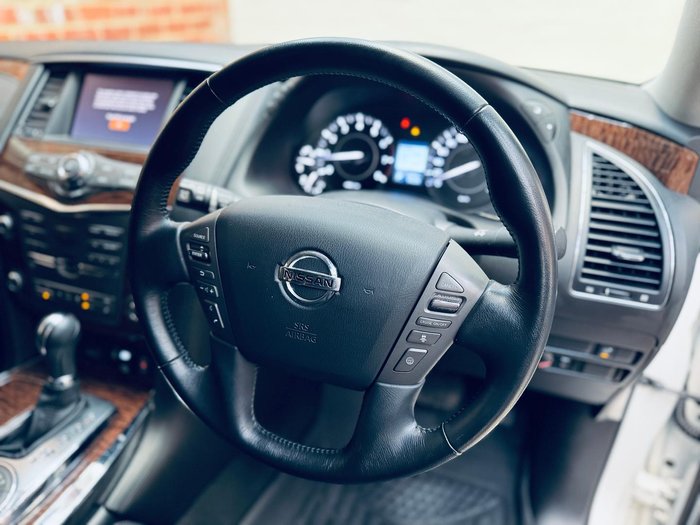 2020 Nissan Patrol Ti Y62 Series 5 MY20 4X4 Dual Range Moonstone White