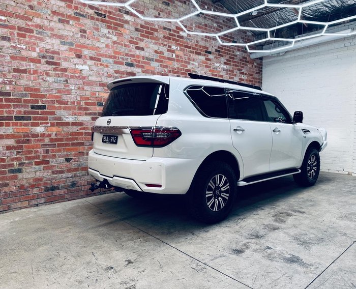 2020 Nissan Patrol Ti Y62 Series 5 MY20 4X4 Dual Range Moonstone White