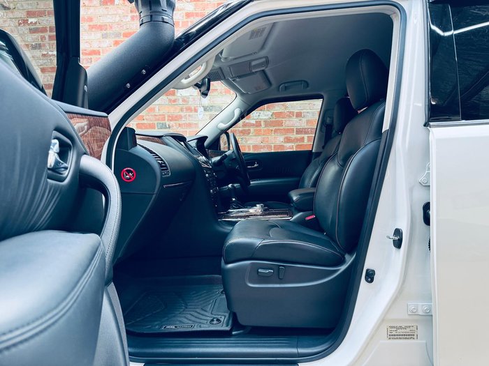 2020 Nissan Patrol Ti Y62 Series 5 MY20 4X4 Dual Range Moonstone White