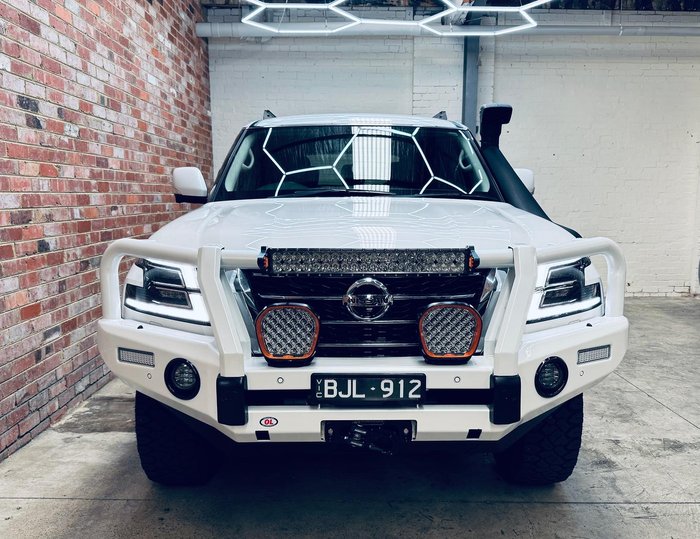 2020 Nissan Patrol Ti Y62 Series 5 MY20 4X4 Dual Range Moonstone White