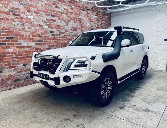 2020 Nissan Patrol Ti Y62 Series 5 MY20 4X4 Dual Range Moonstone White