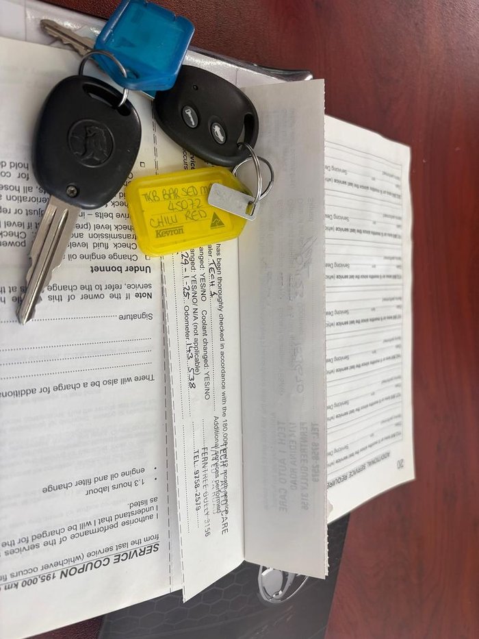 2010 Holden Barina TK MY11 Chilli Red