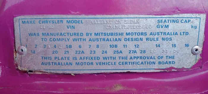 1980 Chrysler Valiant