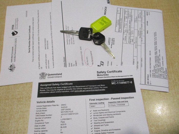 2016 Suzuki GSF1250SA (BANDIT) Black