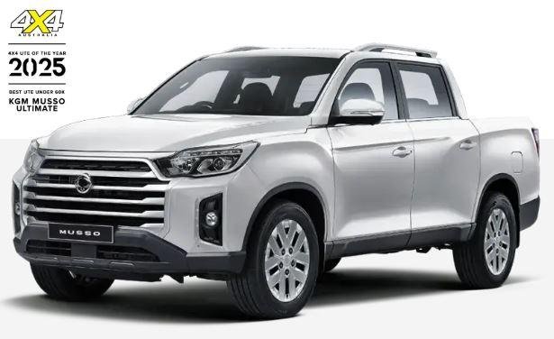 2025 KGM Musso ELX Q261 MY26 4X4 Dual Range Grand White