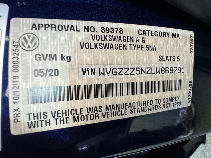 2020 Volkswagen Tiguan 110TSI Trendline