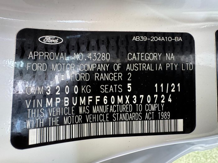 2021 Ford Ranger XLT Hi-Rider