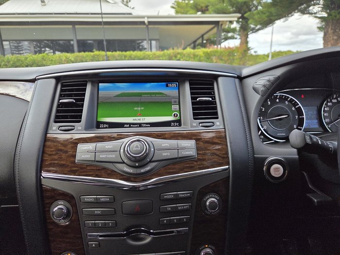 2022 Nissan Patrol Ti Y62 MY22 4X4 Dual Range Black Obsidian