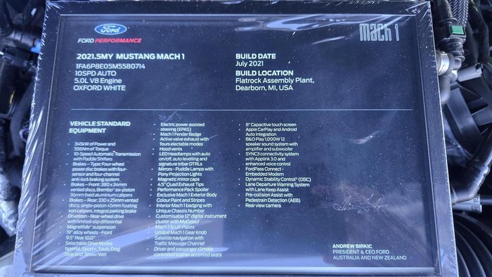 2021 Ford Mustang Mach 1