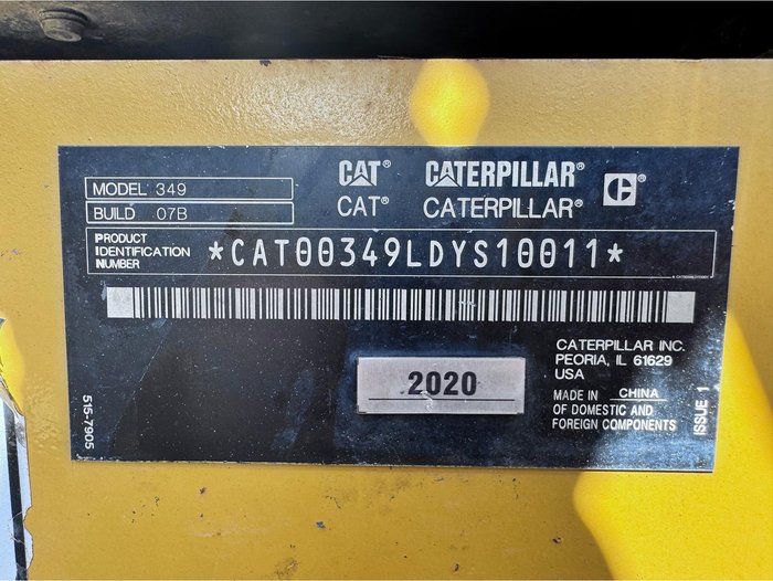 2020 Caterpillar 349