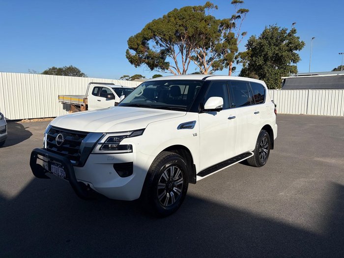 2022 Nissan Patrol Ti Y62 MY22 4X4 Dual Range Moonstone White