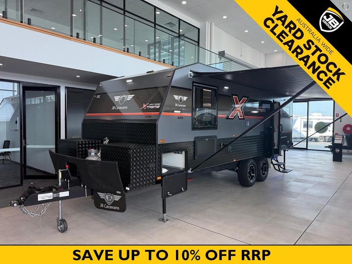 2026 JB Caravans Dirt Road Xtreme 23'6 Corner Shower Club Lounge