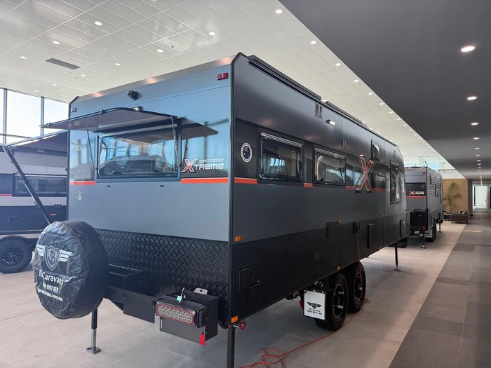 2026 JB Caravans Dirt Road Xtreme 23'6 Corner Shower Club Lounge