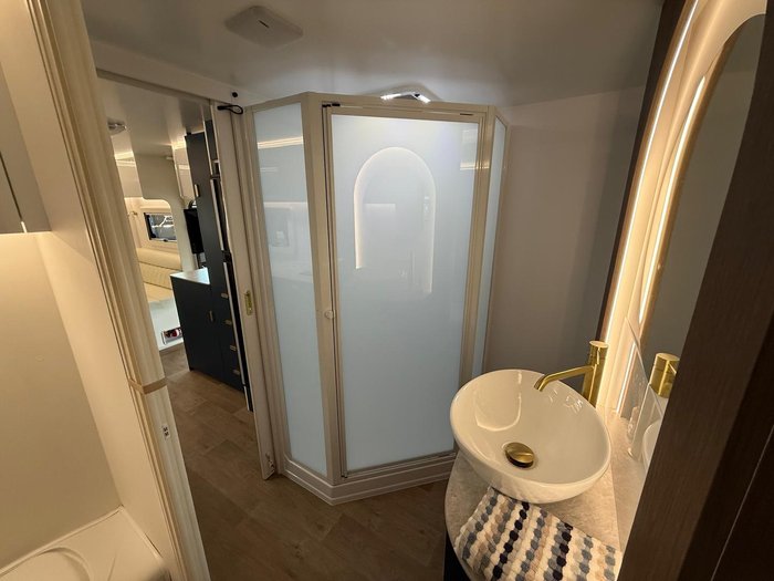 2026 JB Caravans Dirt Road Xtreme 23'6 Corner Shower Club Lounge