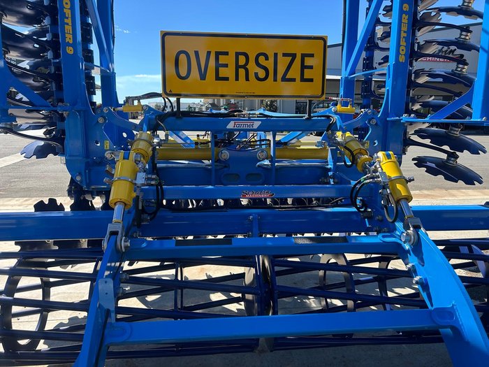 0 Farmet Softer 9Ps W Trailing Speed Disc + Tube Roller New BLUE