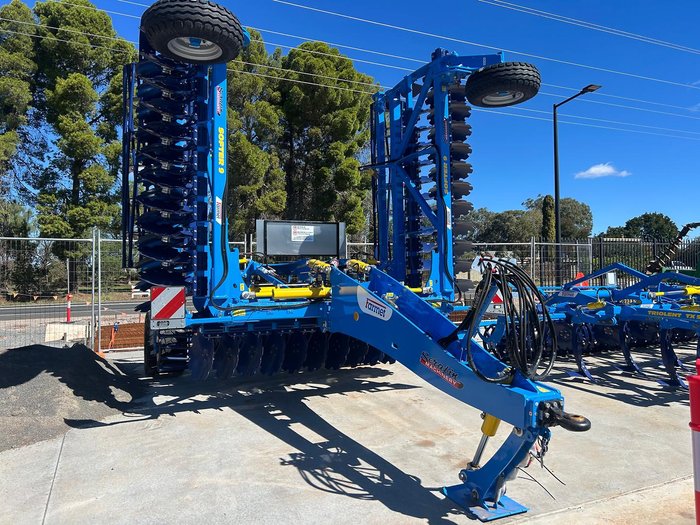 0 Farmet Softer 9Ps W Trailing Speed Disc + Tube Roller New BLUE