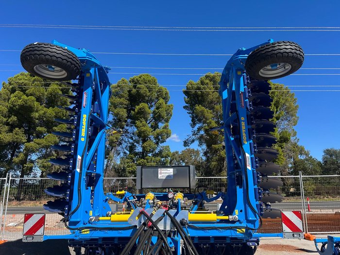 0 Farmet Softer 9Ps W Trailing Speed Disc + Tube Roller New BLUE