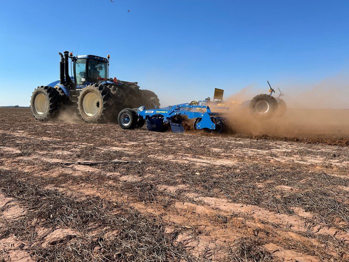 0 Farmet Softer 9Ps W Trailing Speed Disc + Tube Roller New BLUE