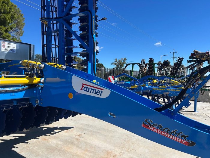 0 Farmet Softer 9Ps W Trailing Speed Disc + Tube Roller New BLUE