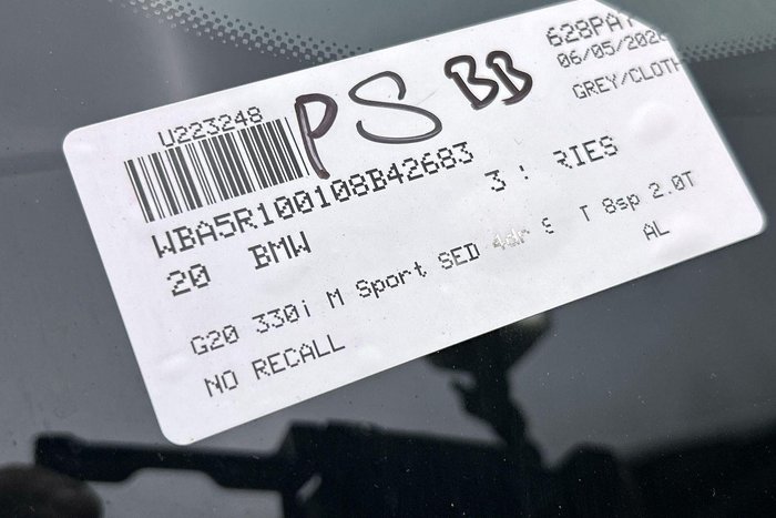 2020 BMW 3 Series 330i M Sport