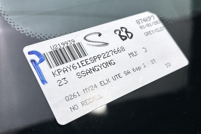 2023 SsangYong Musso ELX