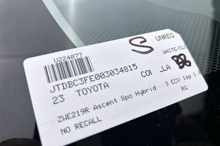 2023 Toyota Corolla Ascent Sport Hybrid